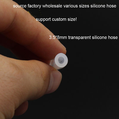 Peso leve branco inofensivo médico do tubo da mangueira do silicone resistente
