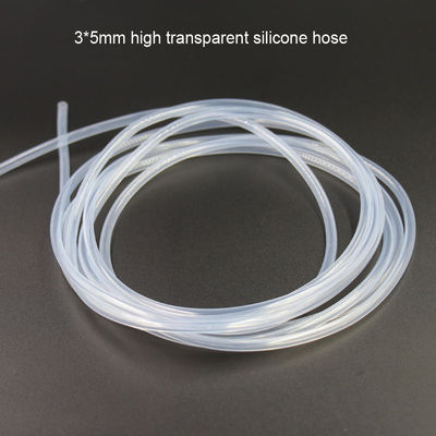 Peso leve branco inofensivo médico do tubo da mangueira do silicone resistente