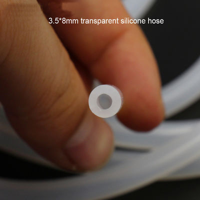 Tubulação de mangueira transparente inodora 2x4mm do silicone 3x5mm 5x7mm expansíveis