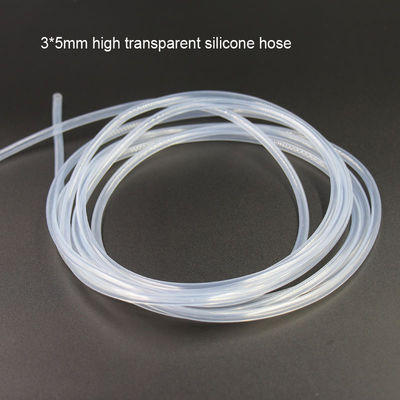 Tubulação de mangueira transparente inodora 2x4mm do silicone 3x5mm 5x7mm expansíveis