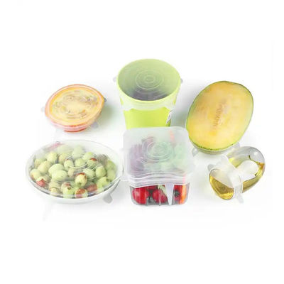 Vedações de silicone elásticas leves e inofensivas, tampas ecológicas elásticas flexíveis multiuso