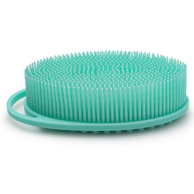 Produto comestível macio do purificador do corpo de escova do chuveiro do silicone para o bebê das mulheres dos homens